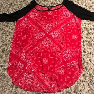 Half long sleeve shirt